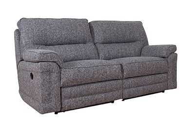 Buoyant Plaza 3 Seater Manual Recliner Fabric Sofa