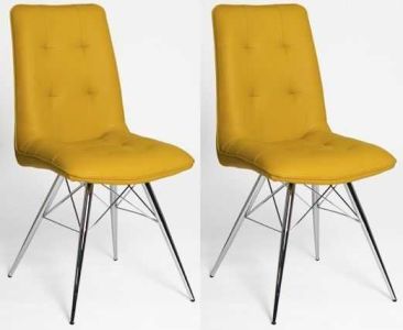 Link Tampa Ochre Dining Chair (Pair)
