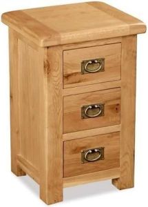 Global Home Salisbury Oak Bedside Cabinet - Wide