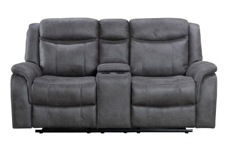 Blaze 2 Seater Manual Recliner Sofa - Grey