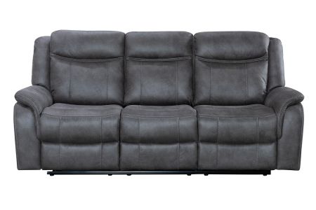 Blaze 3 Seater Manual Recliner Sofa - Grey