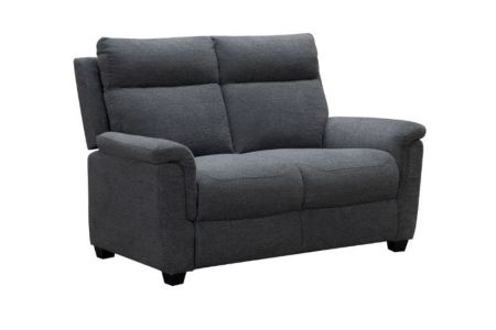 Link Detroit Fabric 2 Seater Fixed Sofa - Grey