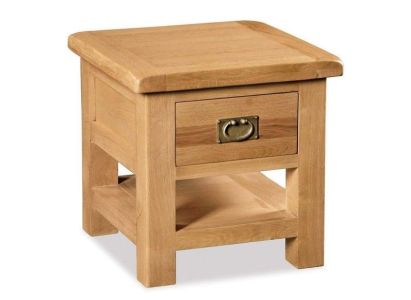 Global Home Salisbury Oak Lamp Table with Drawer