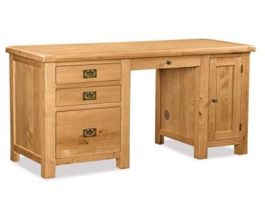 Global Home Salisbury Oak Desk - Double