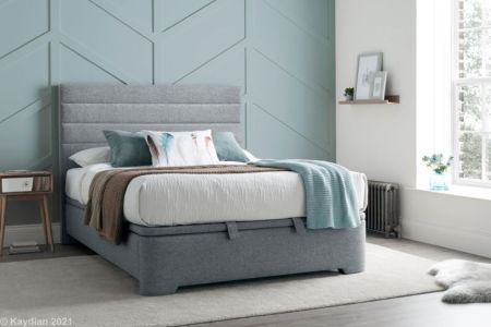 Kaydian Appleby Fabric Ottoman Bed - Grey