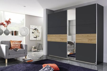 Korbach 218cm Sliding 2 Door Wardrobe - AA066 (Local Delivery Only)