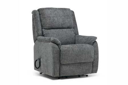 Palermo Fabric Rise Recliner Chair – Graphite