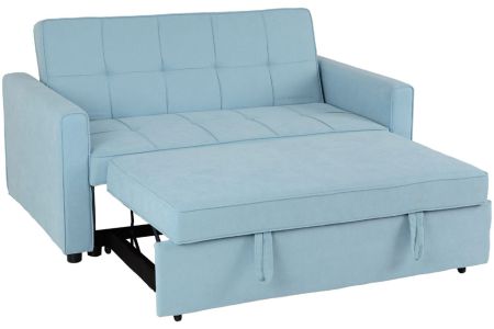 Astoria Fabric Sofa Bed - Light Blue