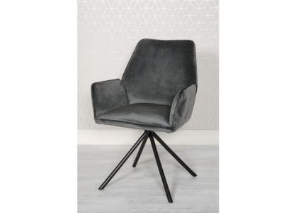 Link Uno Dining Chair - Grey  (Pair)