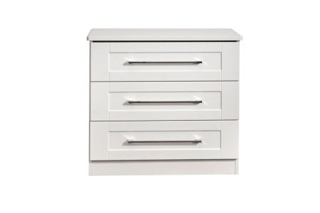 Welcome York 3 Drawer Chest - White Ash