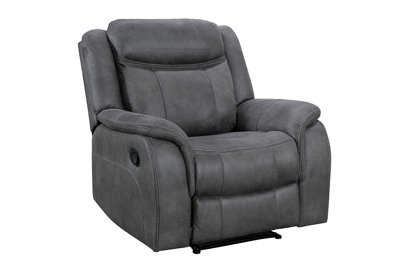 Blaze Fabric recliner armchair in grey fabric